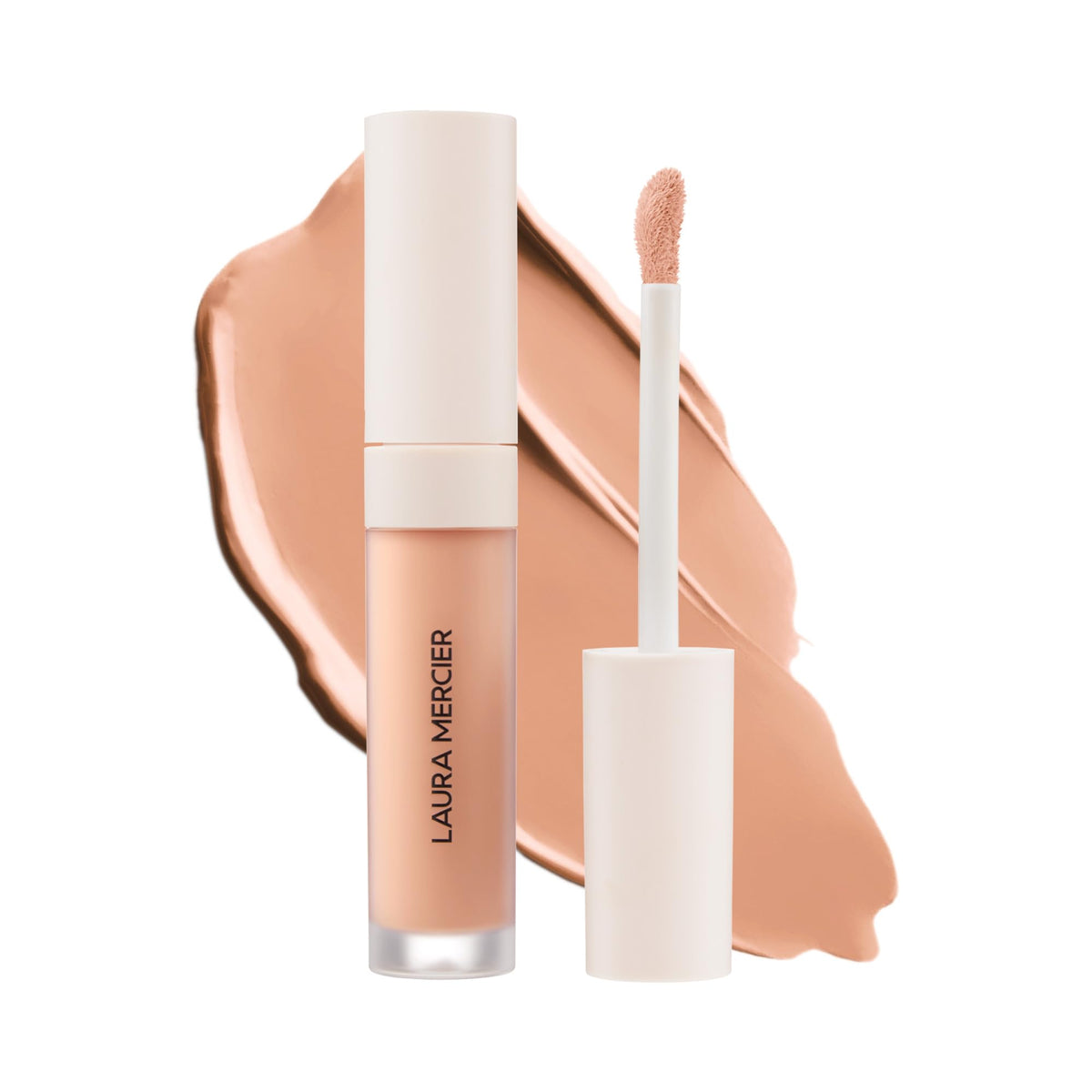 Laura Mercier Real Flawless Serum Concealer bottle for long-wear, lightweight coverage.