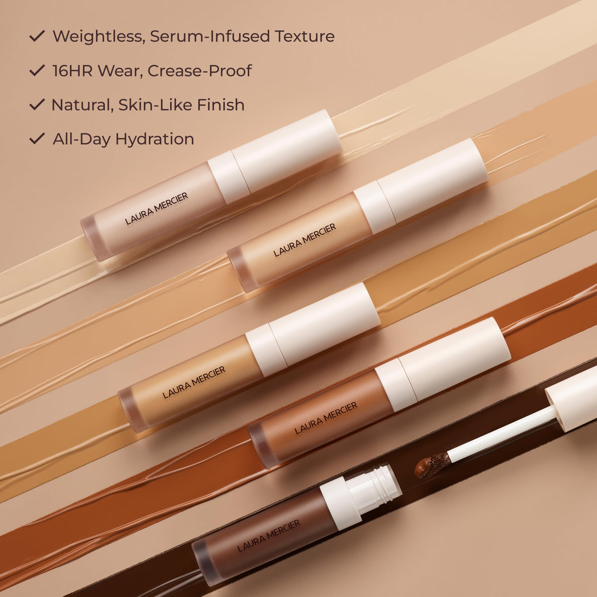 Laura Mercier Real Flawless Serum Concealer oil-free finish for everyday comfort