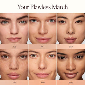 Texture close-up of Laura Mercier Real Flawless Serum Concealer reveals lightweight, skin-like feel.