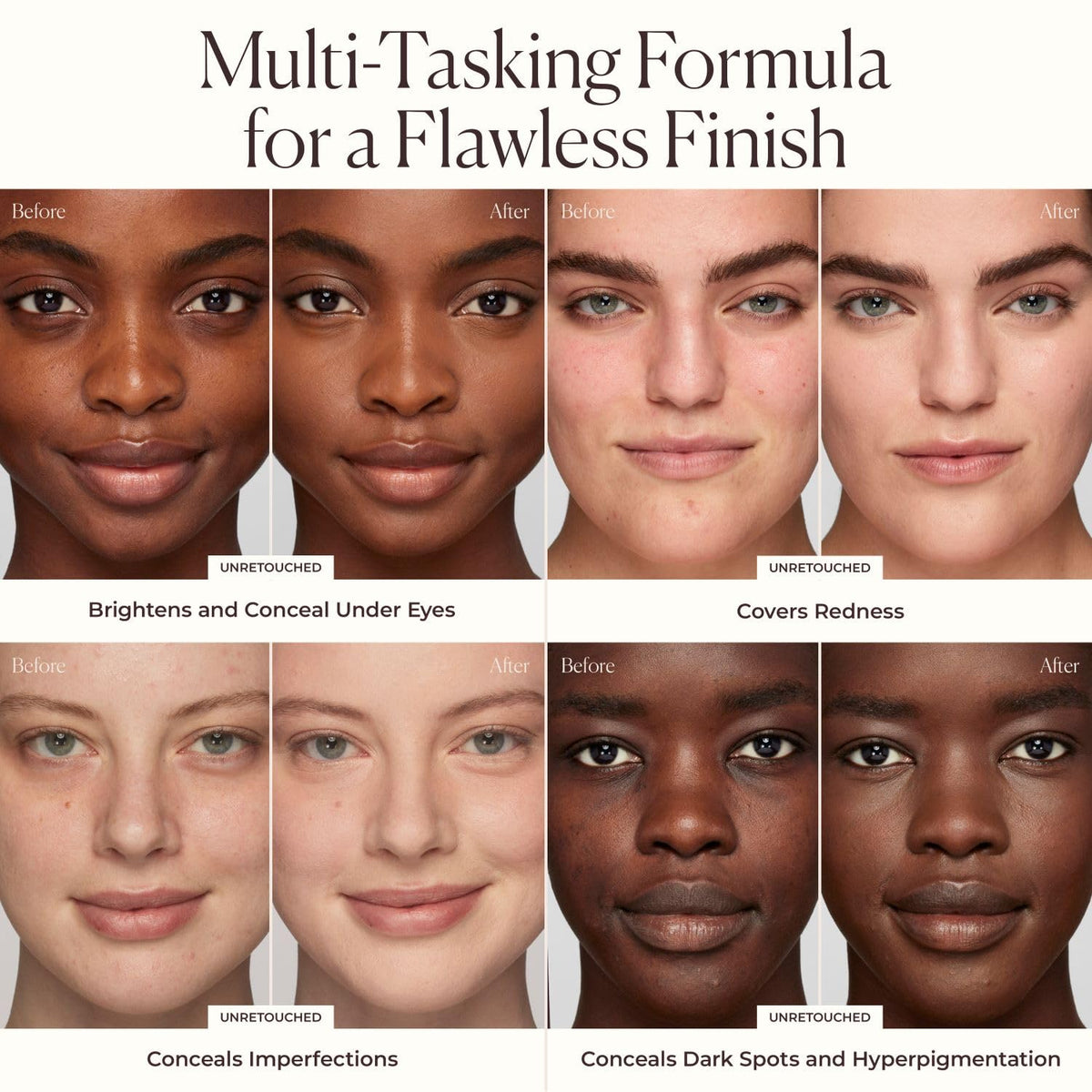 Laura Mercier Real Flawless Serum Concealer demonstrating crease-proof and water-resistant performance.
