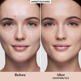 Laura Mercier Real Flawless foundation swirl on skin shows natural finish blending