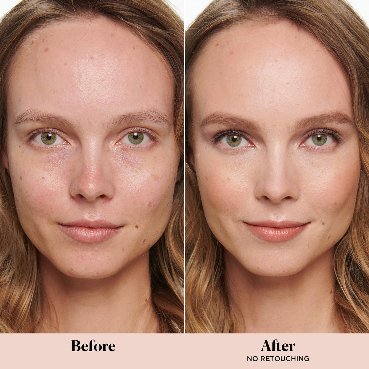Close-up of Laura Mercier Secret Camouflage compact showing dual-face concealer solution.