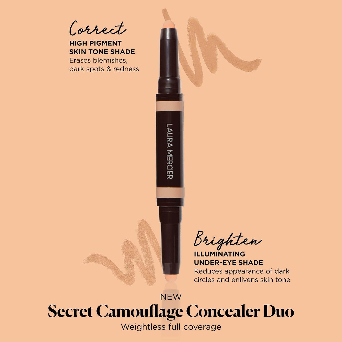 Lotus extract detail on Laura Mercier Secret Camouflage duo packaging