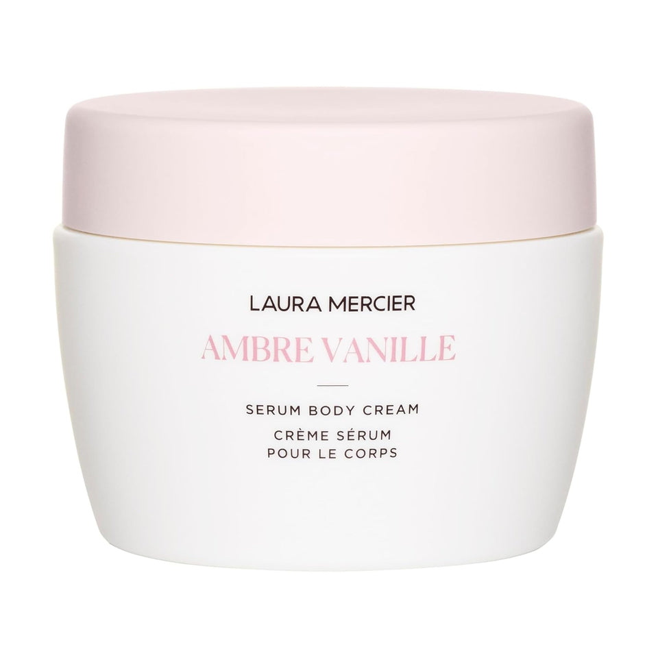 Laura Mercier Serum Body Cream bottle pump enables easy application and instant hydration.