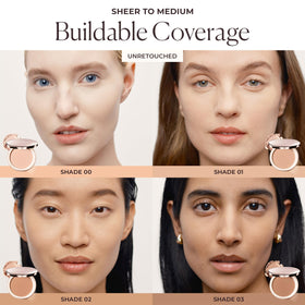 Layered application to sculpt with subtle definition using the balm.