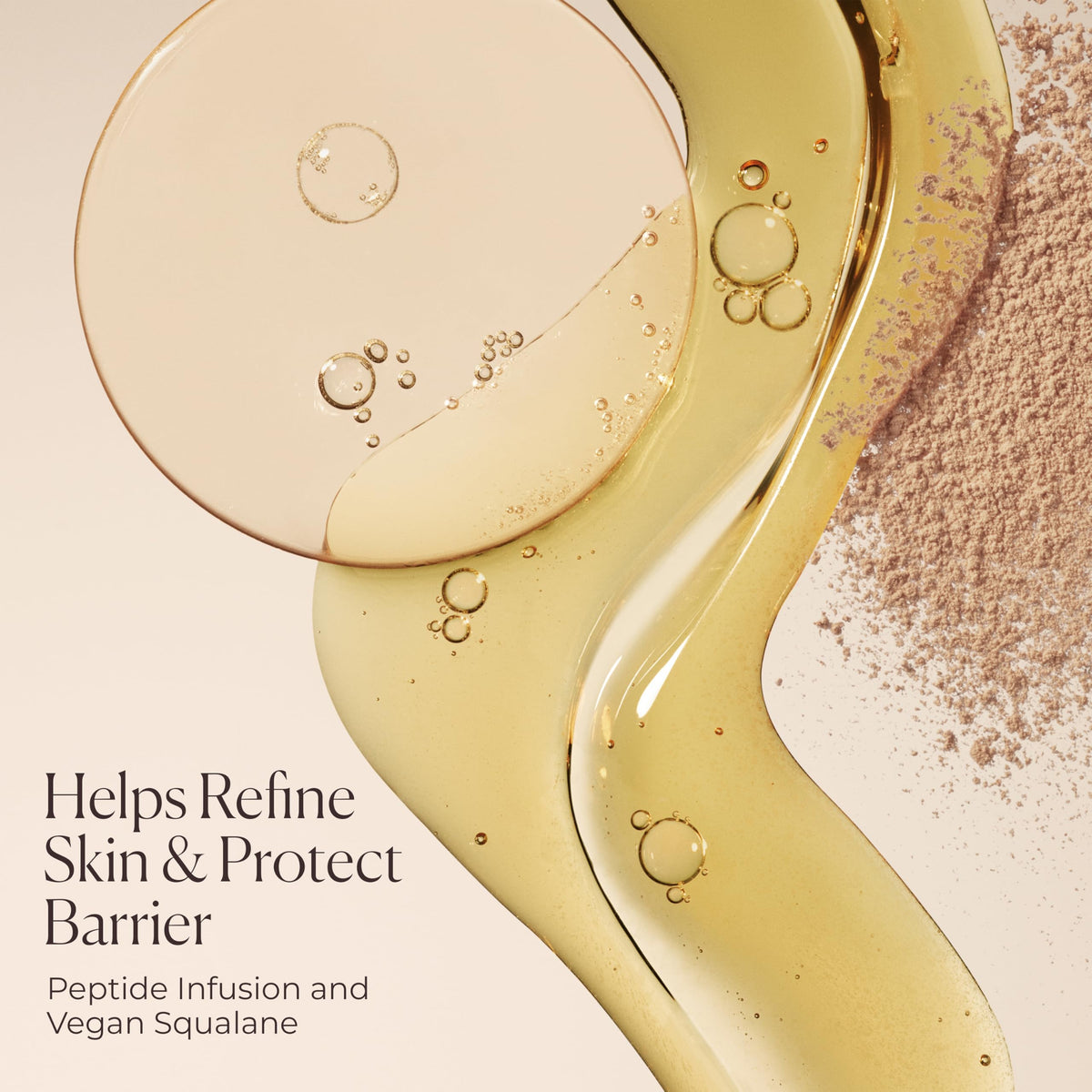 Close-up of pump dispensing Laura Mercier Tinted Blur Balm.