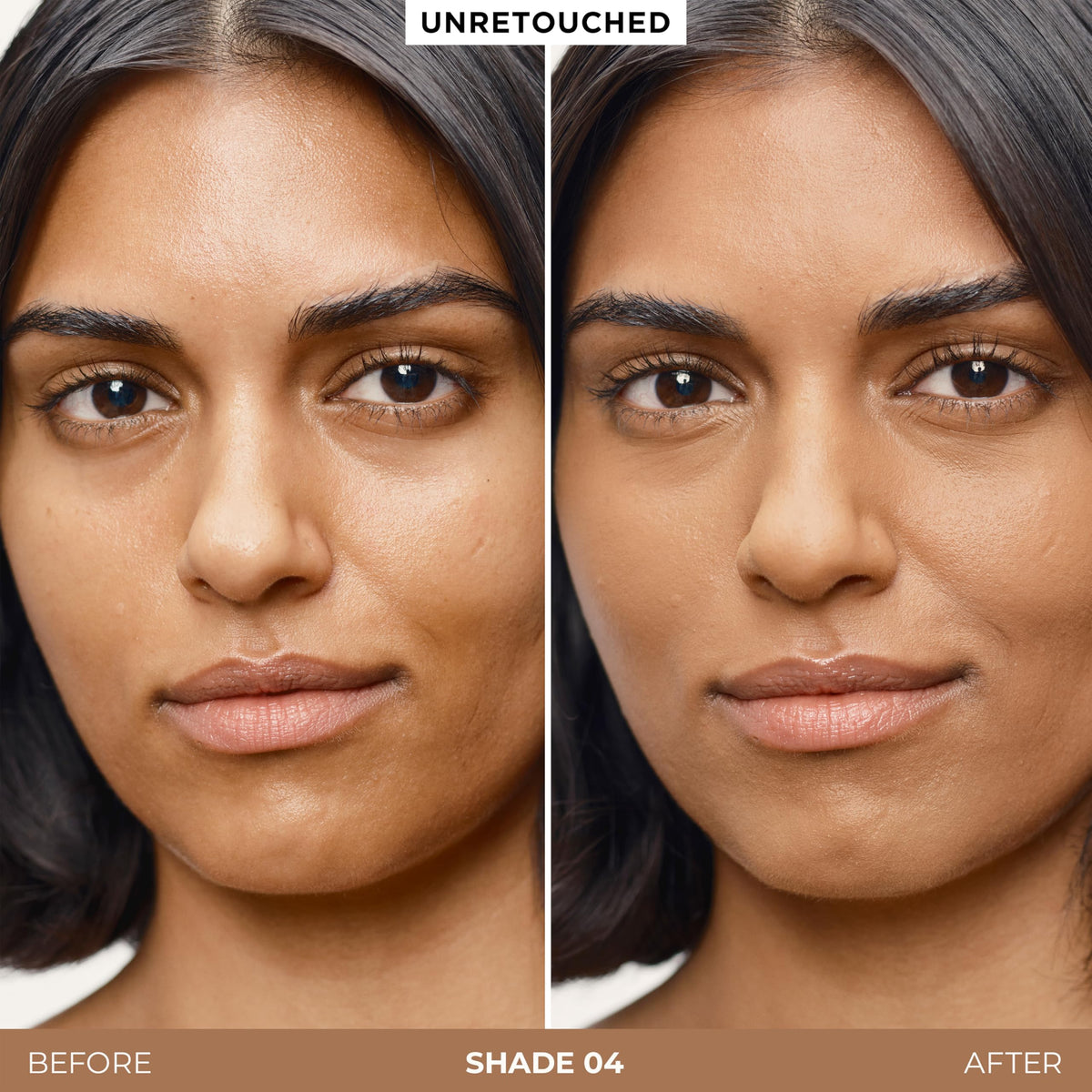 Laura Mercier Tinted Blur Balm texture swirl, showing balm-to-powder transition.