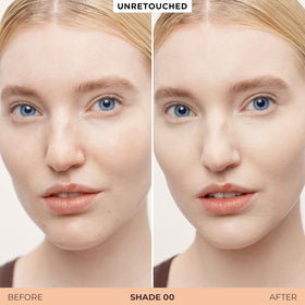 Laura Mercier Tinted Blur Balm tube in shade 00 ready for application.