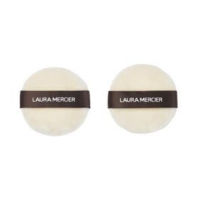 Laura Mercier Velour Puff 2-pack in compact size for precise powder pickup and application.