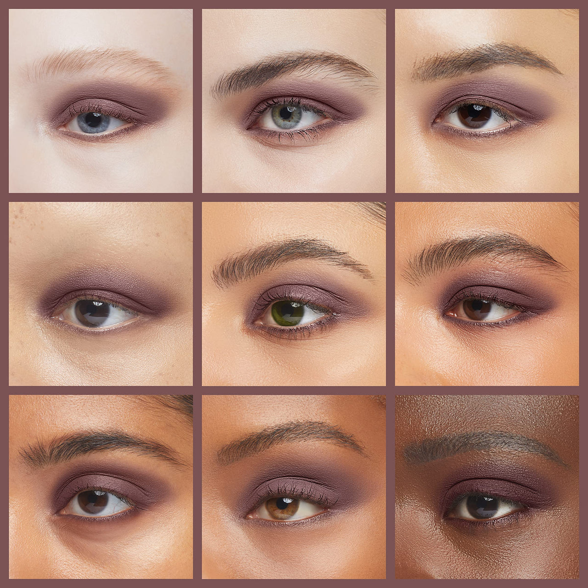 Lauren Brooke Cosmetiques Plum Fairy close-up eye natural matte finish