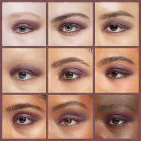 Lauren Brooke Cosmetiques Plum Fairy close-up eye natural matte finish