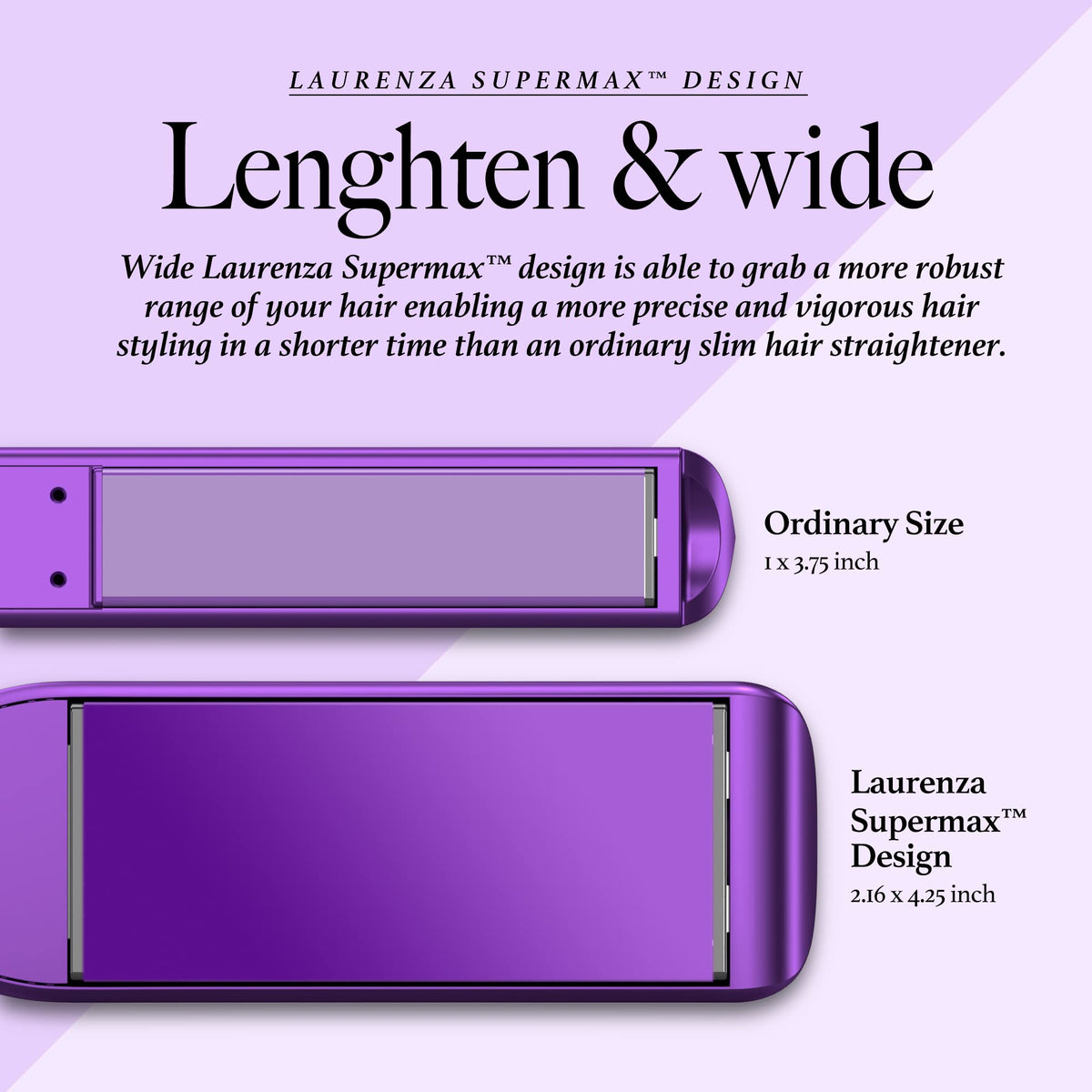 Laurenza 3D floating ceramic plates with snag-free glide.