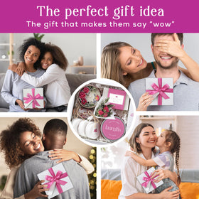 LaurGifts mini dried bouquet adds a decorative spa touch.