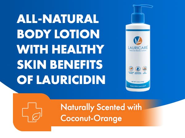 Lauricare natural ingredients label communicates clean formulation