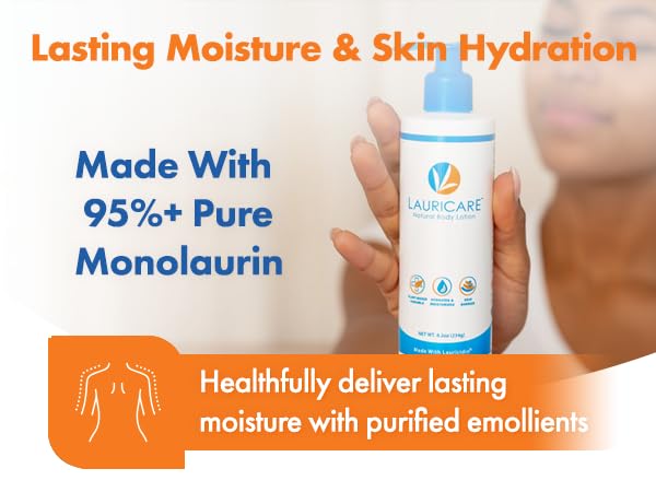 Lauricare rich emollients at work for comfortable skin
