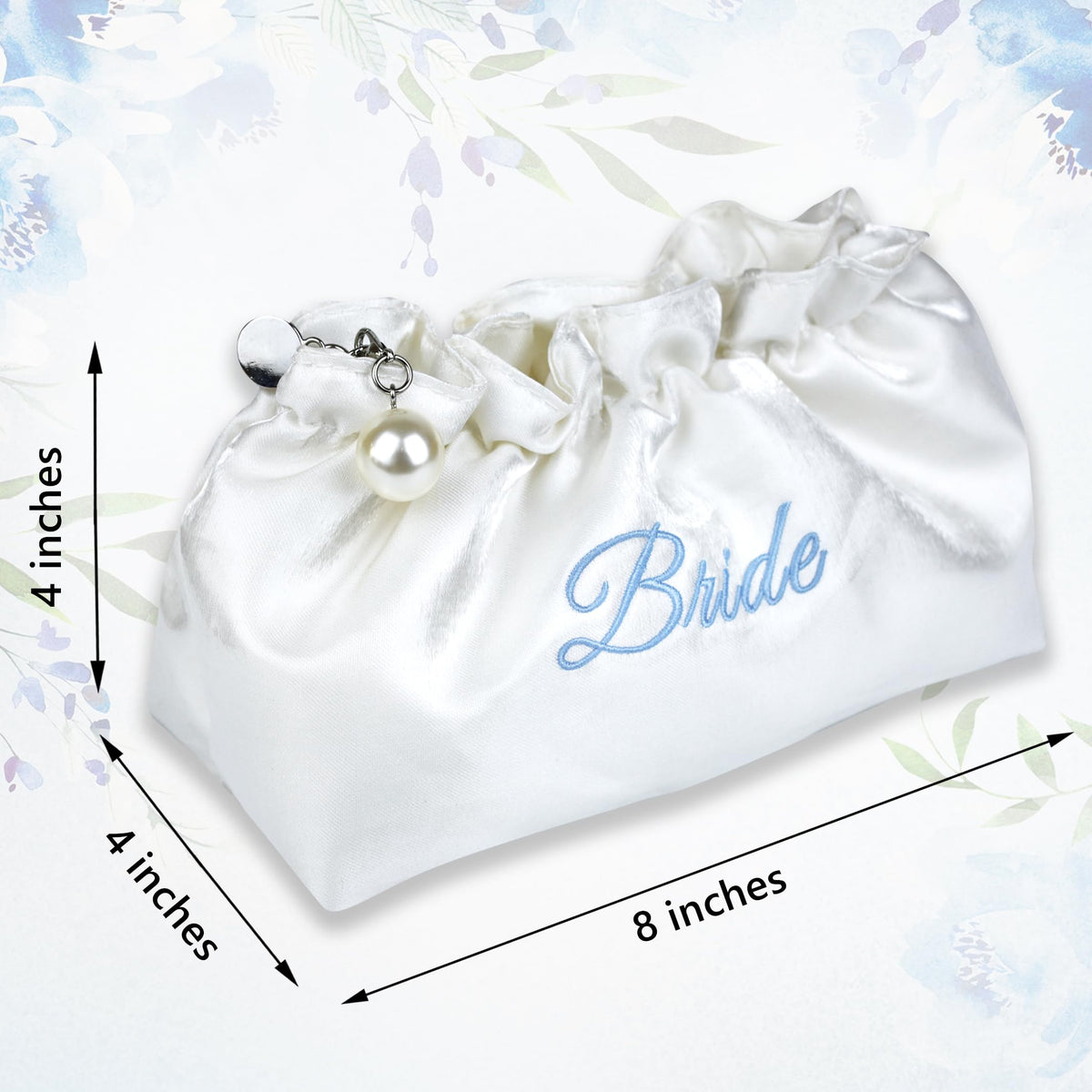 Lauusiusi cream satin fabric—soft, elegant texture enhancing bridal ensemble.