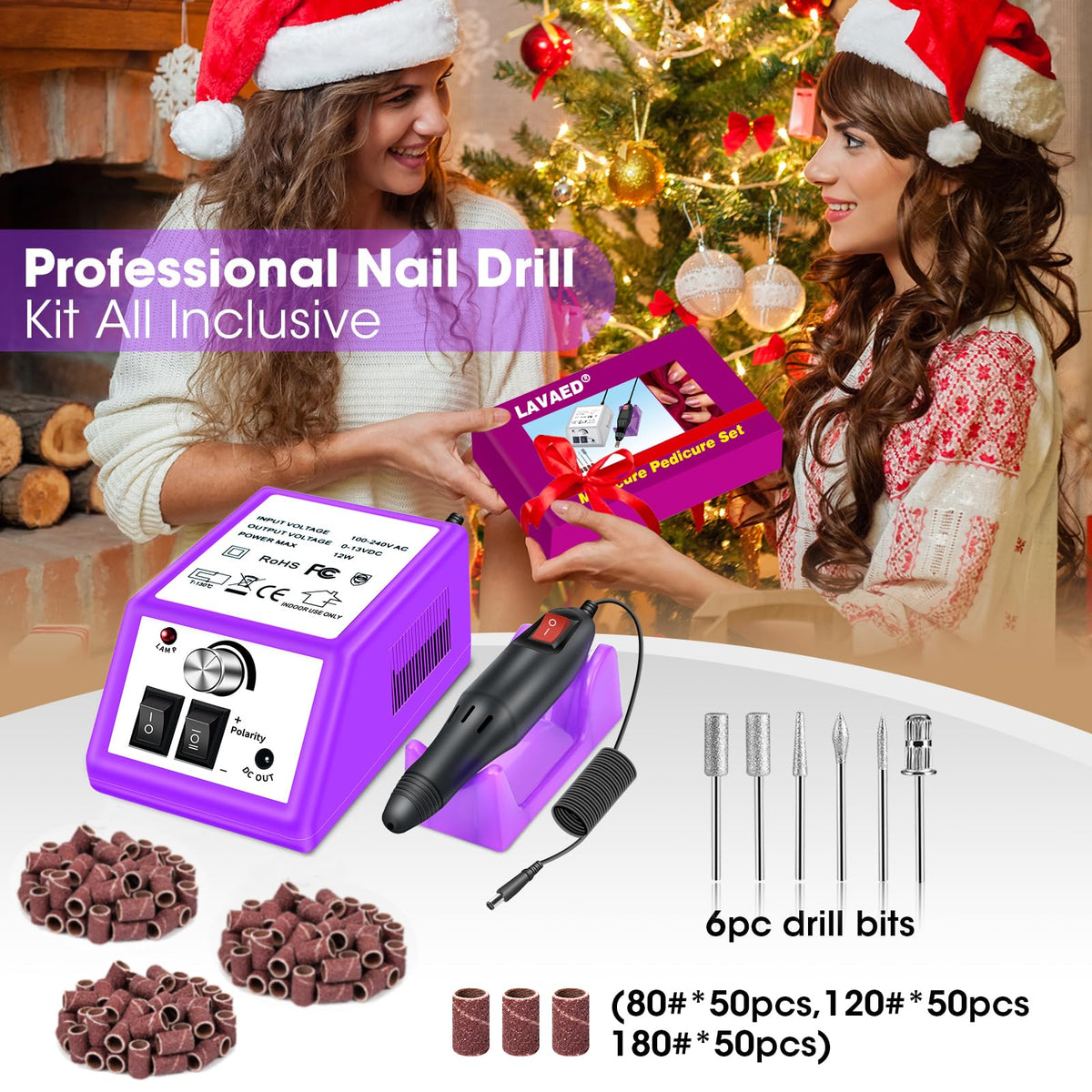LAVAED nail drill ideal for manicure and pedicure routines