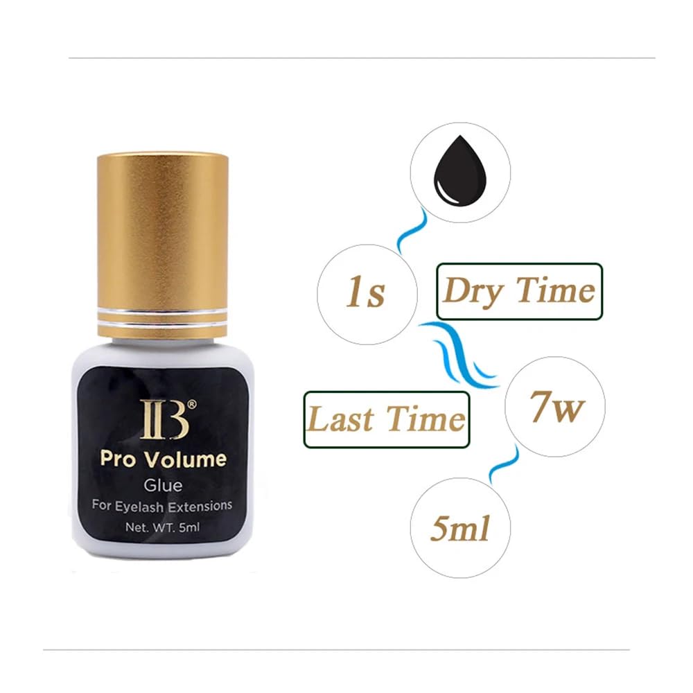 LAVALANDO IB Beauty Pro Volume Glue durable bond supports longer lash wear.
