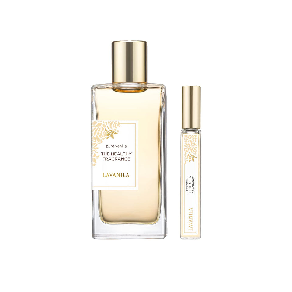 Lavanila Pure Vanilla Perfume Set bottles show a long-lasting fragrance for daily wear.