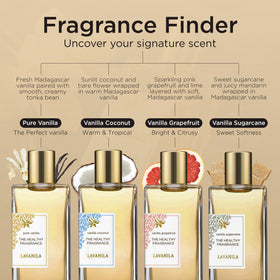 Luxurious gift-ready packaging for Lavanila Pure Vanilla Perfume Set.