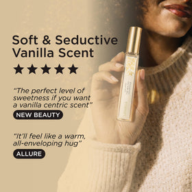 Notes emphasis on vanilla and heliotrope in Lavanila perfume.