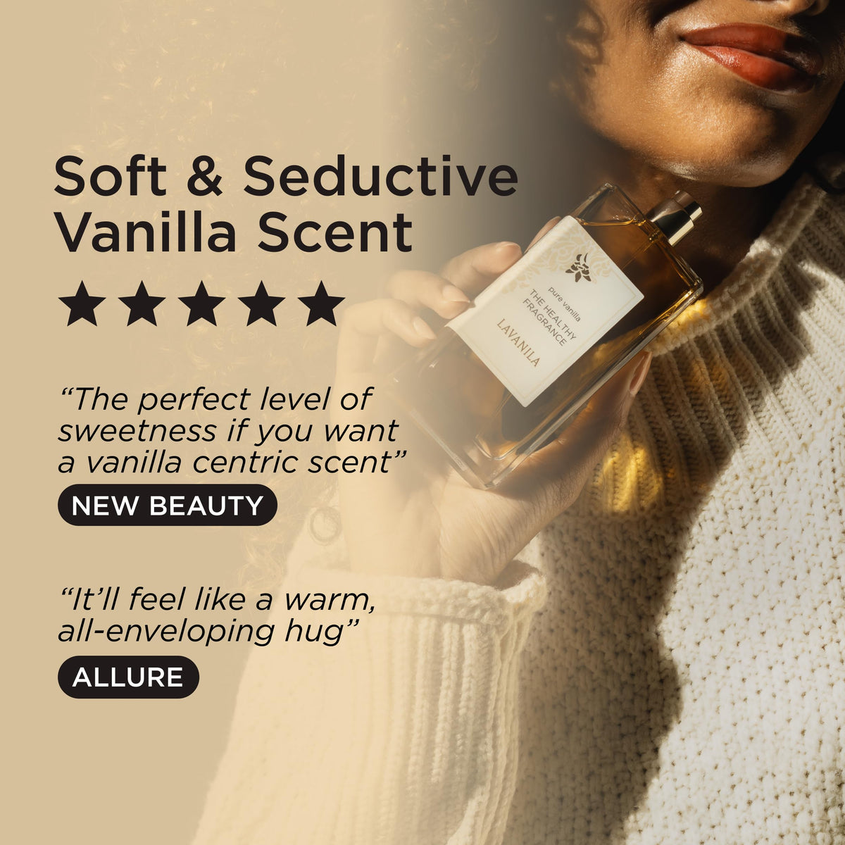 Lavanila vanilla beans and tonka beans on natural background