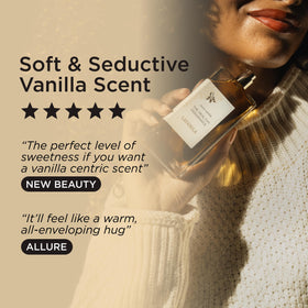Lavanila vanilla beans and tonka beans on natural background