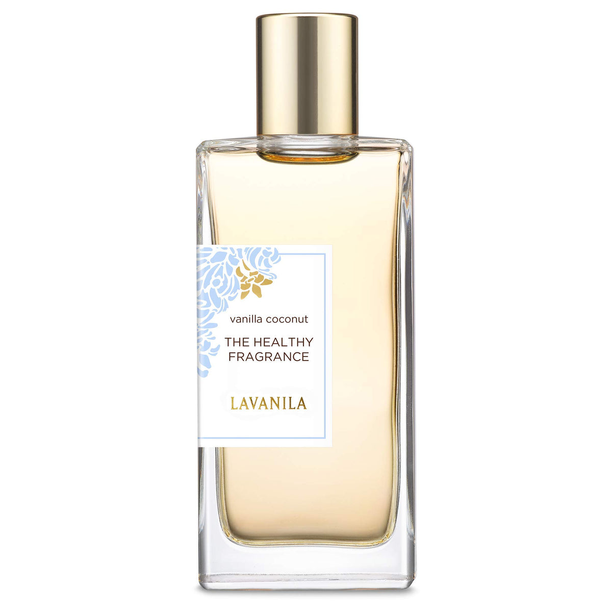 Lavanila Vanilla Coconut Perfume bottle showing creamy vanilla and coconut notes for lasting scent
