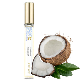 Gift-ready box of Lavanila Vanilla Coconut perfume for travelers and daily use.