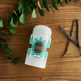 Lavanila deodorant application showing smooth glide for daily comfort
