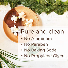 Lavanila natural ingredients highlight plant-based formula free from aluminum and parabens