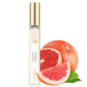 LAVANILA compact bottle design suggests easy layering with other scents for personalized scent stories.