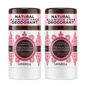 Lavanila Vanilla Grapefruit deodorant pack 2 oz for all-day aluminum-free freshness