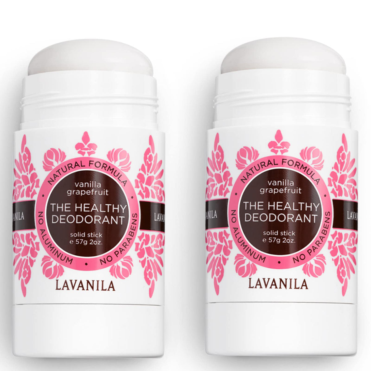 Lavanila Vanilla Grapefruit stick deodorant application close-up for smooth glide