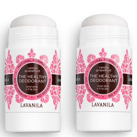 Lavanila Vanilla Grapefruit stick deodorant application close-up for smooth glide
