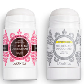 Lavanila Vanilla Grapefruit deodorant stick close-up highlighting fresh scent for daily freshness