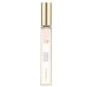 LAVANILA Vanilla Grapefruit perfume bottle glows with bright citrus and warm vanilla, ideal for daily wear.