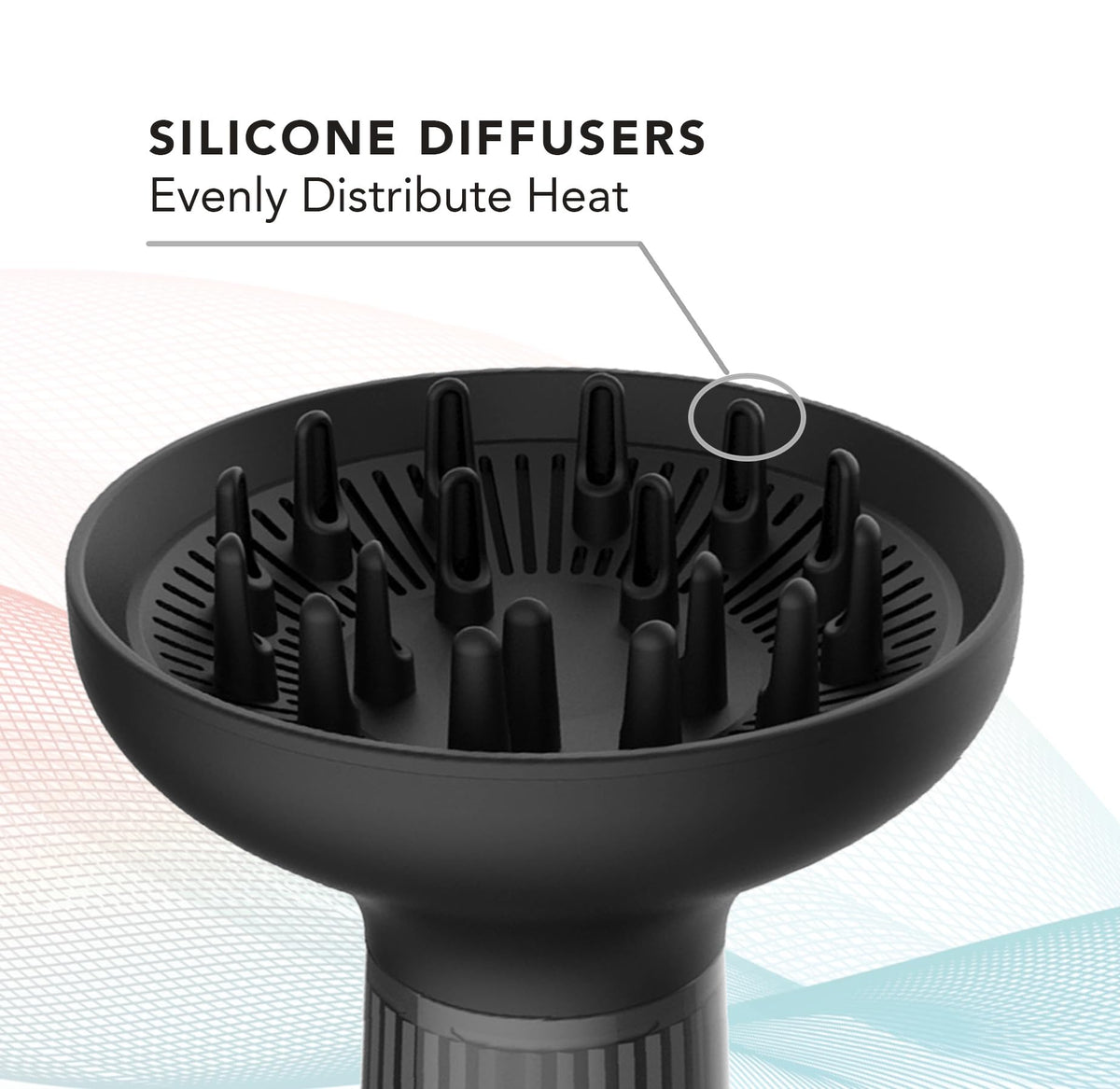LAVANPRO NEW YORK diffuser works for all curly hair types for frizz-free definition.