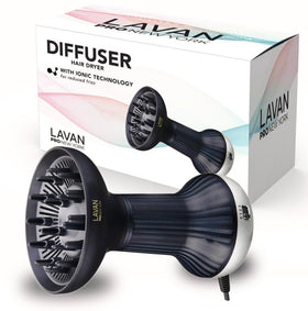 LAVANPRO NEW YORK diffuser hair dryer wide bowl for defined curls and gentle styling.
