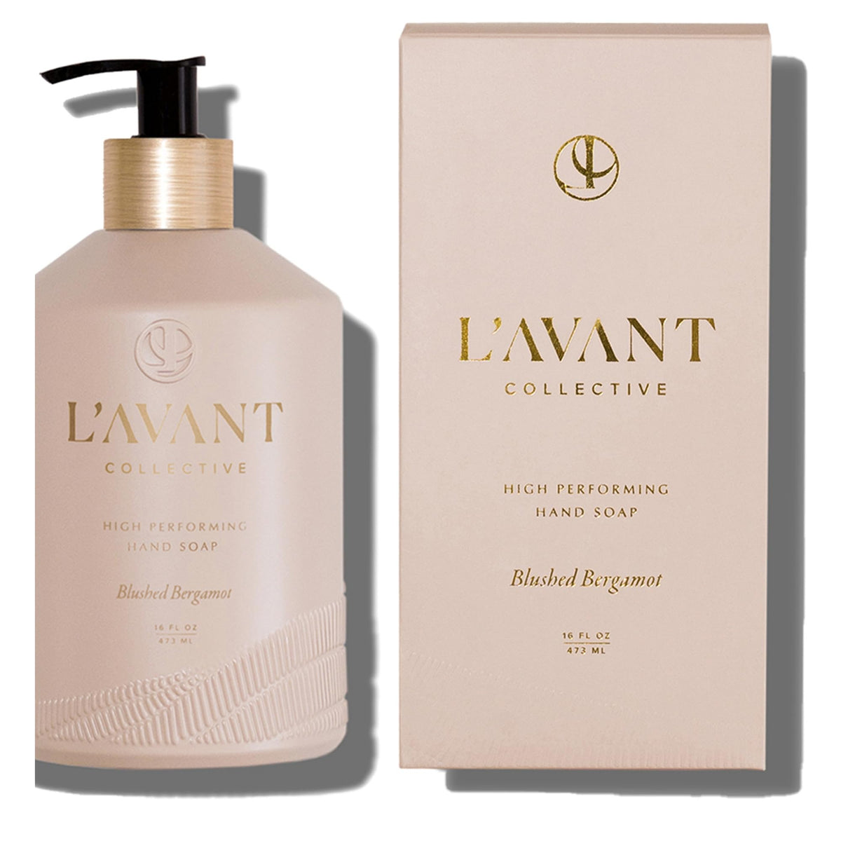 L'AVANT Collective Blushed Bergamot bottle for luxury hand care