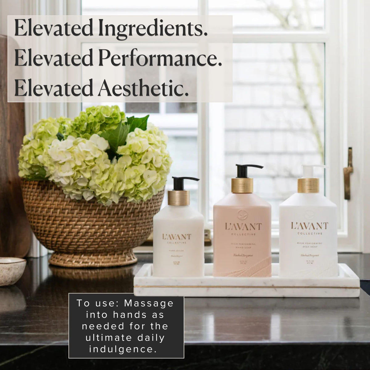 L'AVANT Collective gift-ready packaging on an elegant box.
