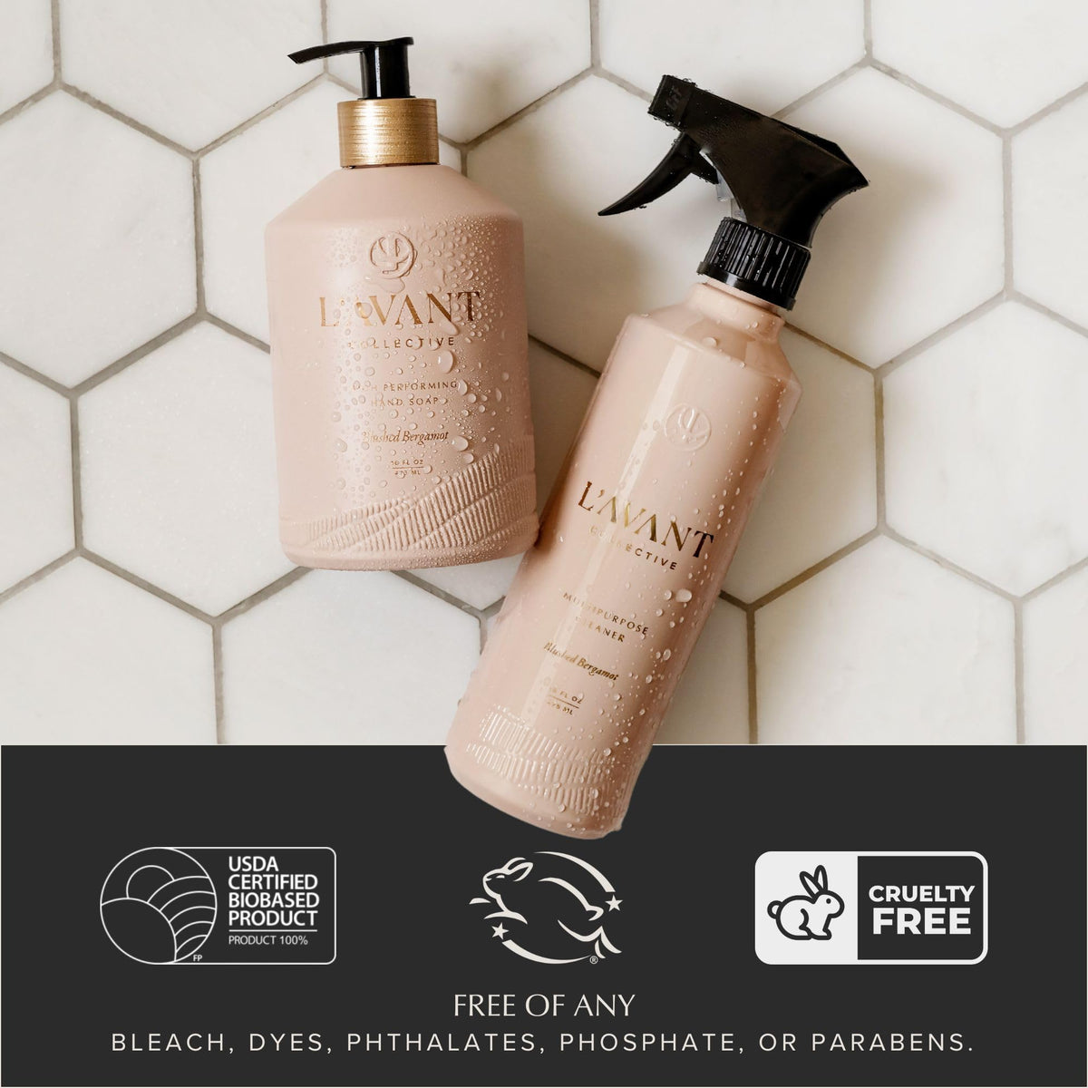 L'AVANT Collective Hand Soap lather delivers rich, creamy foam