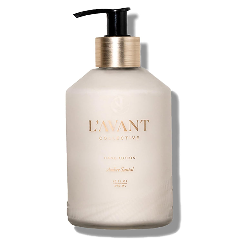 L'AVANT Collective high performing hand lotion pump delivers spa like hydration.