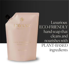 L'AVANT Collective liquid cleanser texture close-up highlighting plant-based formula.