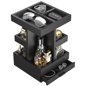 Lavendex Cologne Organizer with 360-degree rotation for quick fragrance access.