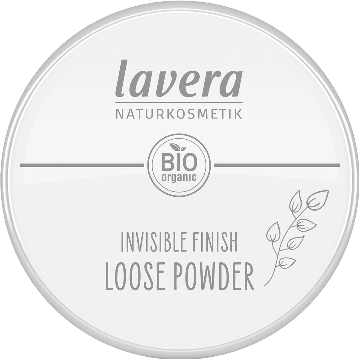 Lavera Invisible Finish Powder packaging highlights premium quality and portability.