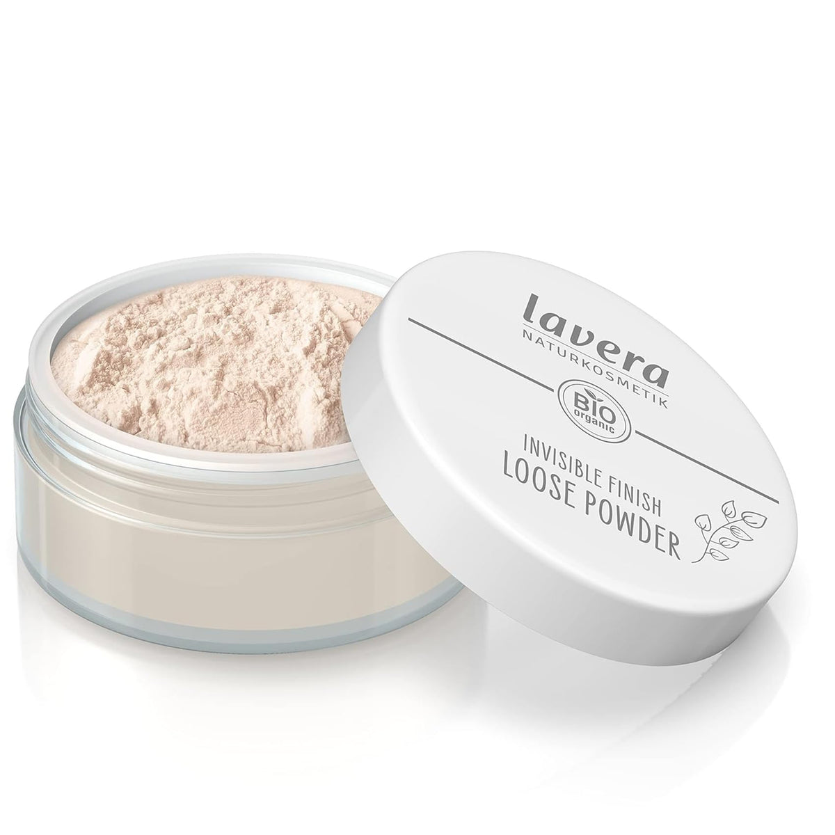 Lavera Invisible Finish Powder texture delivers weightless, natural matte look.
