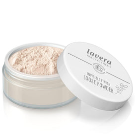 Lavera Invisible Finish Powder texture delivers weightless, natural matte look.