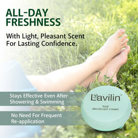 Close-up of the Lavilin tube showing easy, mess-free application.