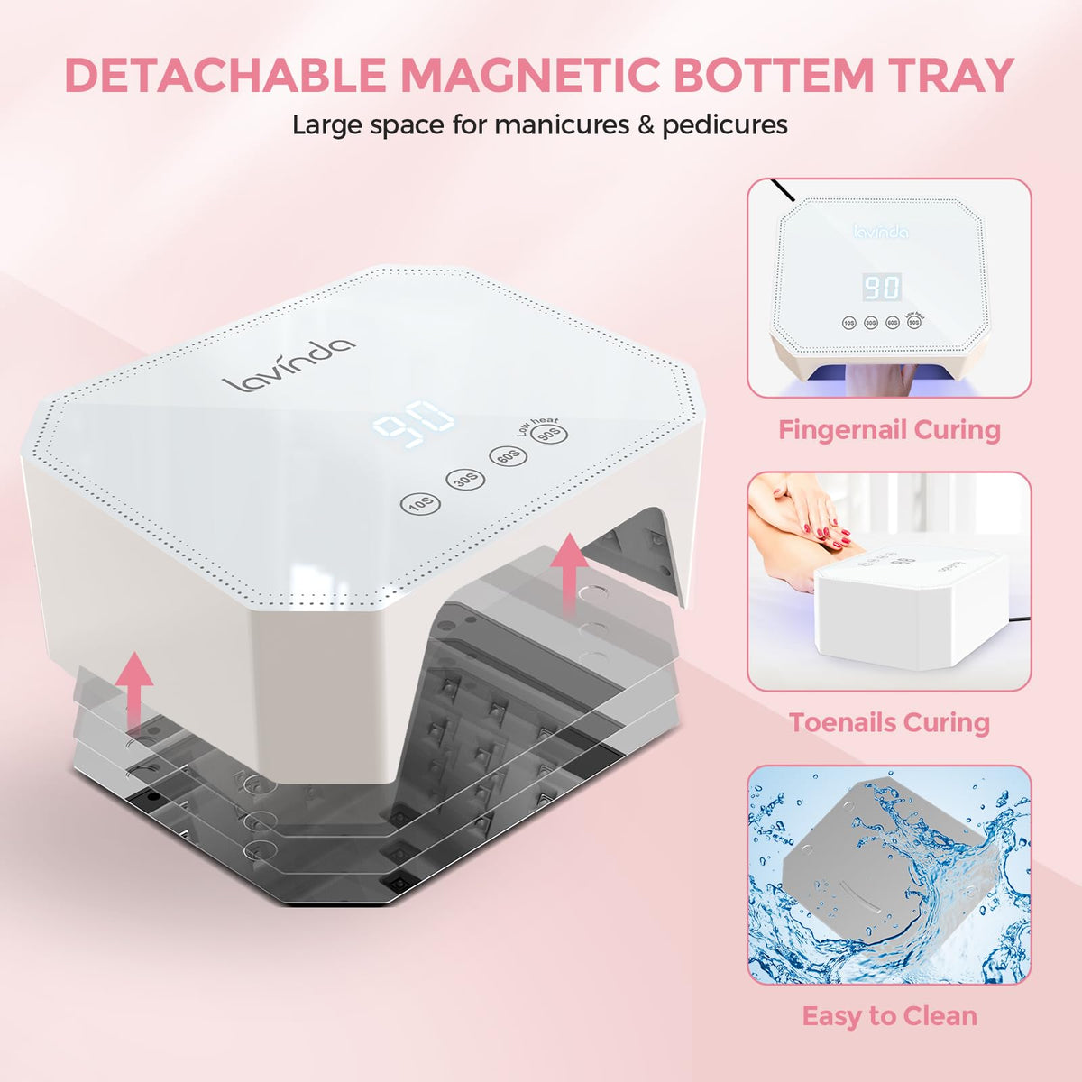 Lavinda 365nm and 405nm dual wavelengths for deeper gel curing